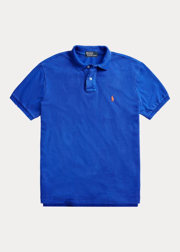 Men's Polo Ralph Lauren Custom Slim Distressed Polos | 471596HOP